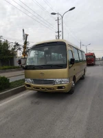 15bt LHD 30 seaters Used Medium Luxury Coach Bus toyo coaster