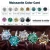 Import 1.5ct Loose Moissanites Gems Champagne Color Round Shape 7.5mm Moissanites Gemstone Synthetic Diamonds Stone High quality from China