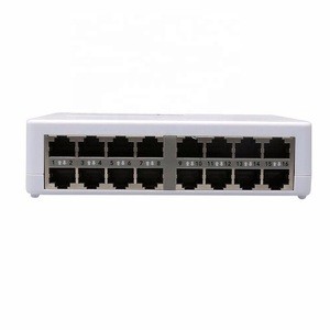 16 Ports Fast Ethernet LAN RJ45 Vlan 10/100Mbps Network Switch Switcher Hub Desktop PC