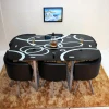 1+6 Simple style dining table set