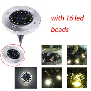 16LED Solar Lights Outdoor Ground Lamp Buried Lamp Underground Light Path Landscape Garden Lighting For Pathway Driveway
