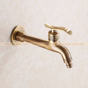 18661F High Quality wall mounted brass water tap Washing Machine Water Taps Antique bronze Brass Bibcock Faucet Machine Faucet