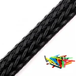 1/8"  pet wire cable organiser tidy management expandable flexible protection braided sleeve
