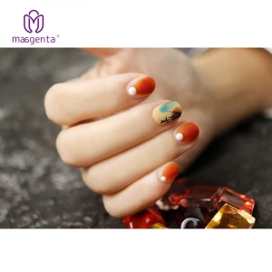 19 colors Nail Supplies amber colour glaze uv gel glass gel nail polish