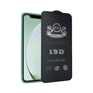 19D Edges Anti-Fingerprint silkscreen  Printing Chemical Tempered  Antiglare Tempered Glass shield Film In Mobile  Phone Screen
