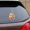 1PCS Bulldog full color PVC high quality car decoration stickers windows 3d wall stickers