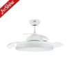 1stshine LED Ceiling Fan Indoor Luxury 3 Color LED Light Dimmable Remote Ceiling Fan with Hidden Blades