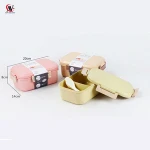 2 COMPARTMENTS adult storage boxes bins plastic bamboo fiber lunch box heated