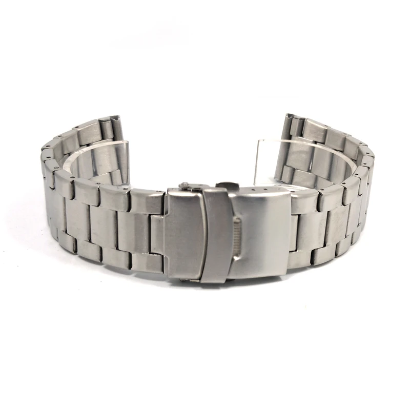 20 22mm semi-solid metal stainless steel watch band strap