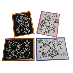 20 Pcs/Lot Two-in-one Magic Color Education Scratch Art Paper Coloring Cards Scraping Drawing Toys for Children 9.4*12.9cm