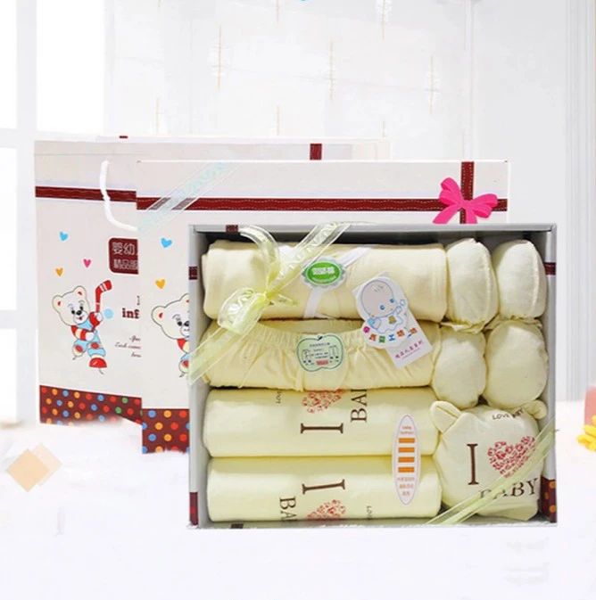 2016 Hot sale baby clothes set packaging box, custom baby romper packaging boxes printing