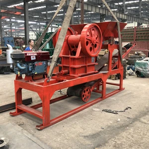 2018 hot sale 250X400 mobile jaw crusher with diesel engine by factory