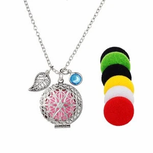 2018 hot sale charm pendant aromatherapy necklace for ladies,yiwu agent from china