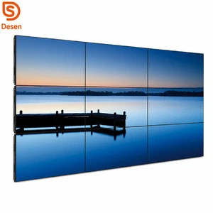 2018 Multiple advertising 4k led video wall tv display, 3*3 Multi screen DID lcd video wall