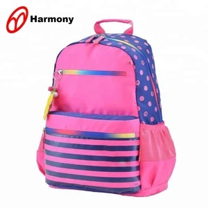 2019 custom Kids rainbow cross stripe dot child school bag