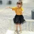 Import 2019 Factory Whole Sale Embroidery Stars Three Layers Tutu Skirt for Baby Girls Kids Tulle Skirts with 100% Cotton Lining from China