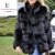 Import 2019 High Quality Fashion White Faux Fox Fur  winter jackets fur womens coats from China
