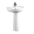 Import 2020 Africa Cheap Price Lavatory Parryware Bathroom Sink Stand Ceramic Pedestal Hand Basin from China