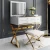 Import 2020 bedroom Drawers Dresser chair and Mirror Set Storage Cabinet Luxury Furniture from China