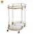 2020 Chinese Manufacturers Acrylic Book Bar With Wheel Lucite Rolling Trolley Dining Serving Cart