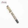 2020 Hot selling modern stationery luxury gold pattern rollerball pen metal roller pen