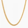 2020 new arrival elegant design women 18K gold plated gold cuban link chain choker necklace women