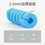 2020 New Arrivals Silicone flexible  USB spiral cable protective jacket mobile phone de cable protector