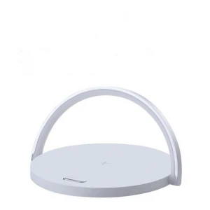 2020 NEW Wireless Charger for iPhone12 Table Lamp Night Light Phone Holder Pad For IPhone Samsung Smart Phone Wood Grain