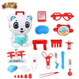 2020 Pretend Play Toys Set Toy 2 in 1 Children Panda BackPack Handbag Doctor Sets Toys