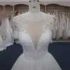 2021-4 Ivory/Nude symmetric appliques wedding dress manufacture sleeveless bridal gown beautiful flowers special belt