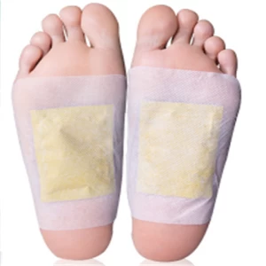 2021 Amazon Hot Selling Bamboo Vinegar Foot Pads Sleep Beauty Slimming Gold Detox Foot Patch
