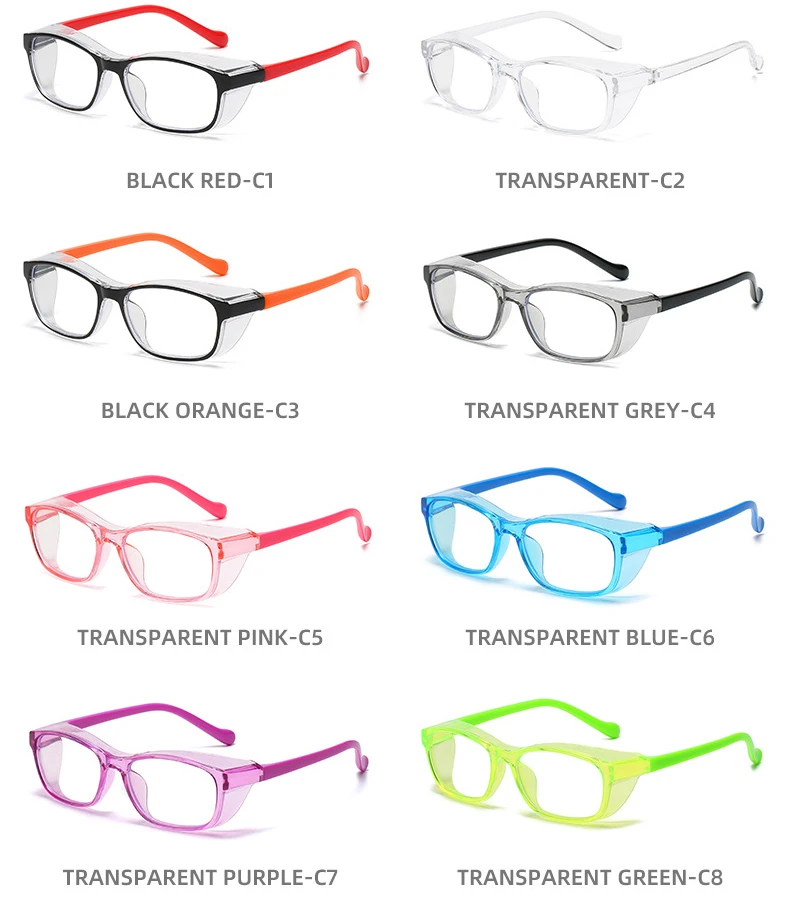 2021 DCOPTICAL Amazon shopify fashion safety kids glasses computer gaming smart phone anti fog anti blue light blocking glasses