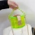Import 2021 Fashion Women Transparent Hand Bag Jelly Clear Handbag Box Handbag Ladies Chain Shoulder bag from China