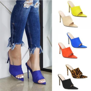 2021 hot sale various styles of high heels ladies office high heel  shoes