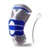 2021 New Arrivals 3D Knitted Elastic Nylon Knee Supports Sleeve Compression Sports Knee Brace