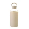 2021 new in ECO friendlyl glass water bottle with silicone sleeve  portable sports water bottle