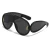 Import 2024 New Vintage One Piece Rivet Oversized Mirror Sun Glasses Men Hip Hop Punk Shades Fashion Brand Y2k Sunglasses For Women from China