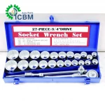 21 PCS 3/4" Extension bar Driveratchet Ratchet Driver Tool Kit durable truck Socket Wrench Set