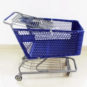 25kg35kg Supermarket Market Plastic Folding Shopping Trolley cart