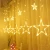 Import 2.5M 138LED fairy string holiday 220V curtain light string five-pointed star LED light string night light from China