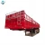 Import 3 axle 45ft flat bed full trailer animal transport fence semi trailers from China