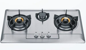 3 burner stainless steel gas cooktop