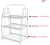 Import 3 tiers white metal display storage rack light duty metal mesh wire shelf floor display stand welcome custom from China