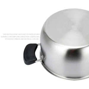 304 Stainless Steel Three Layers Composite Bottom Commercial Stock Pot