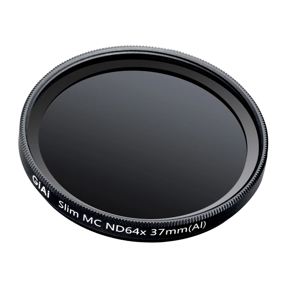 37mm ND64 6-stop Light Reduction Double Side Nano-coating Neutral Density Filter Camera Lenses  Camera