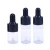 Import 3ml 5ml 10ml 15ml 20ml clear glass tube vial essential oil bottle with white plastic dropper cap from China