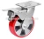 Import 4 inch to 8 inch Double Ball Bearing Aluminum Core PU Heavy Duty Caster Wheel from China