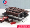 4 Pieces Brownie Square Sectioned Carbon Steel Bakeware Non-Stick Divided Baking Pan