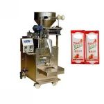 4 sides sealing bag curry chilli paste filling packaging machine automatic suace ketchup peanut butter weighing packing machine
