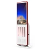 40 slot floor standing power bank rental power bank charging station with the function of advertising machine